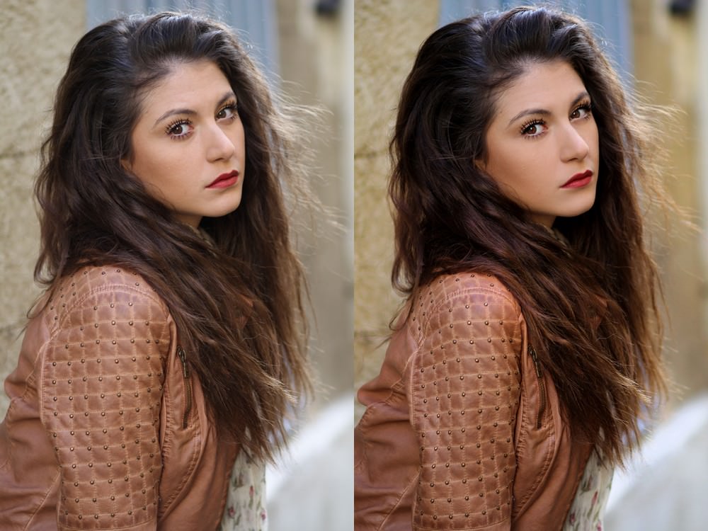 Avant/Après — Modèle : Ludivine Viala