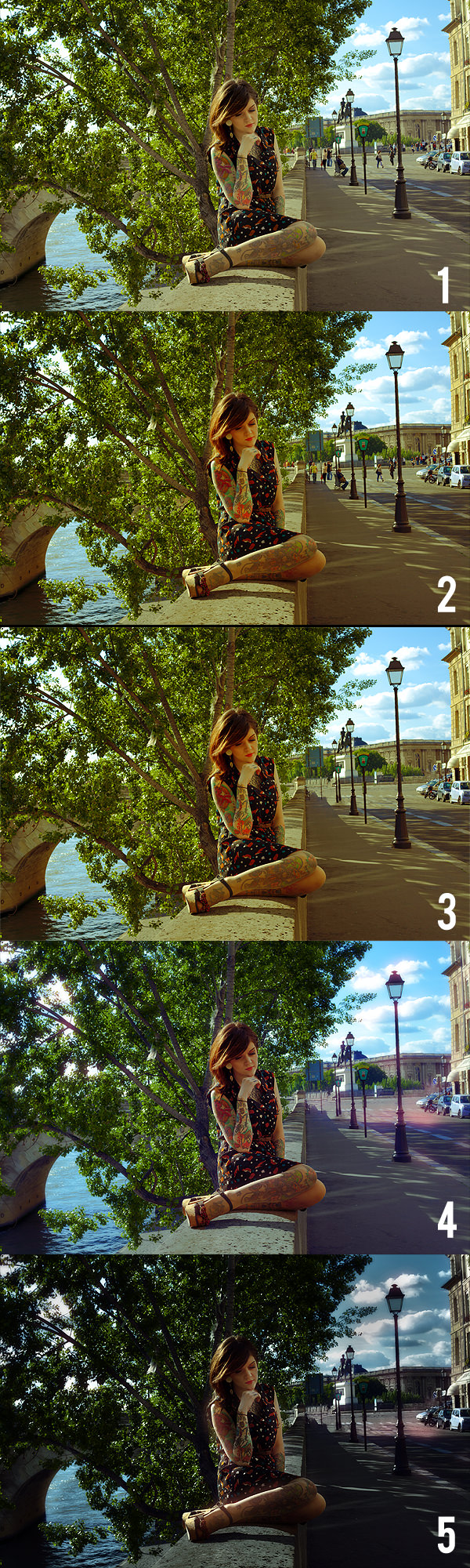 Les différentes étapes du traitement d'une image